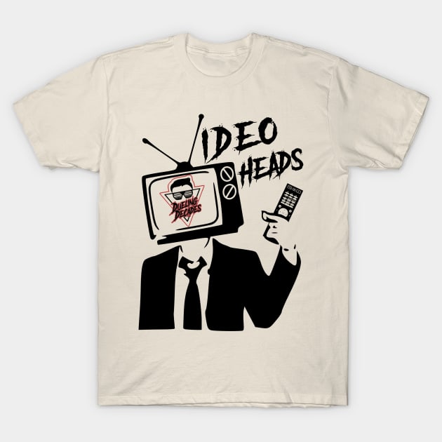 Dueling Decades - Video Heads - Red T-Shirt by duelingdecades